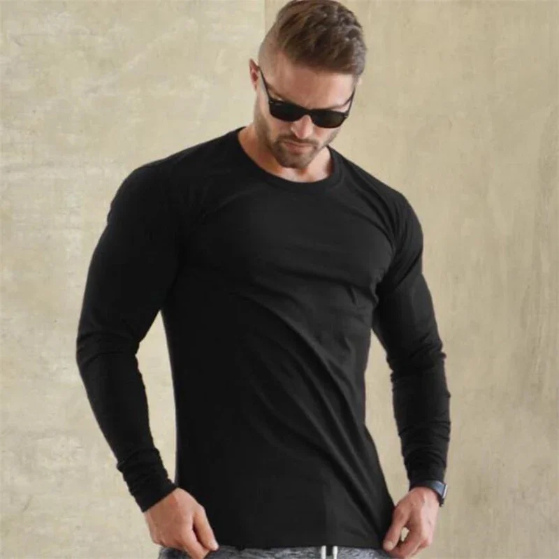 Table Tennis Training - Plain Autunm Cotton Long Sleeve T-shirts