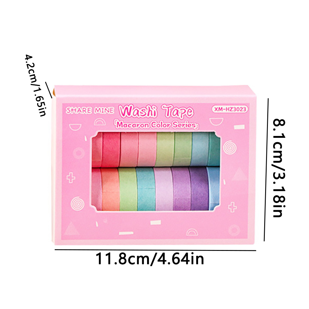 20 Roll Washi Tape Set Diamond - Edge Tape Roll recension och pris