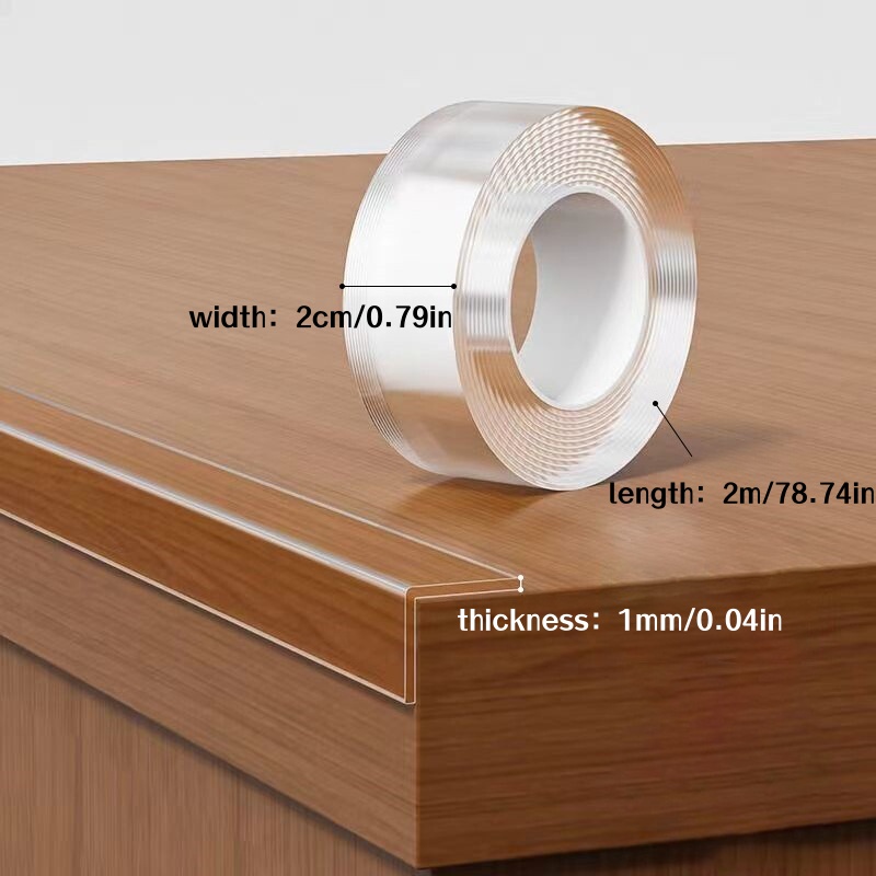 1 Roll 2m/78.74in Transparent  - Edge Tape Roll recension och pris