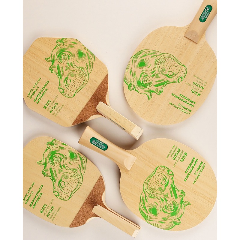 JEELS Green Hippo 1 Ply Ayous  - Table Tennis Paddles recension och pris
