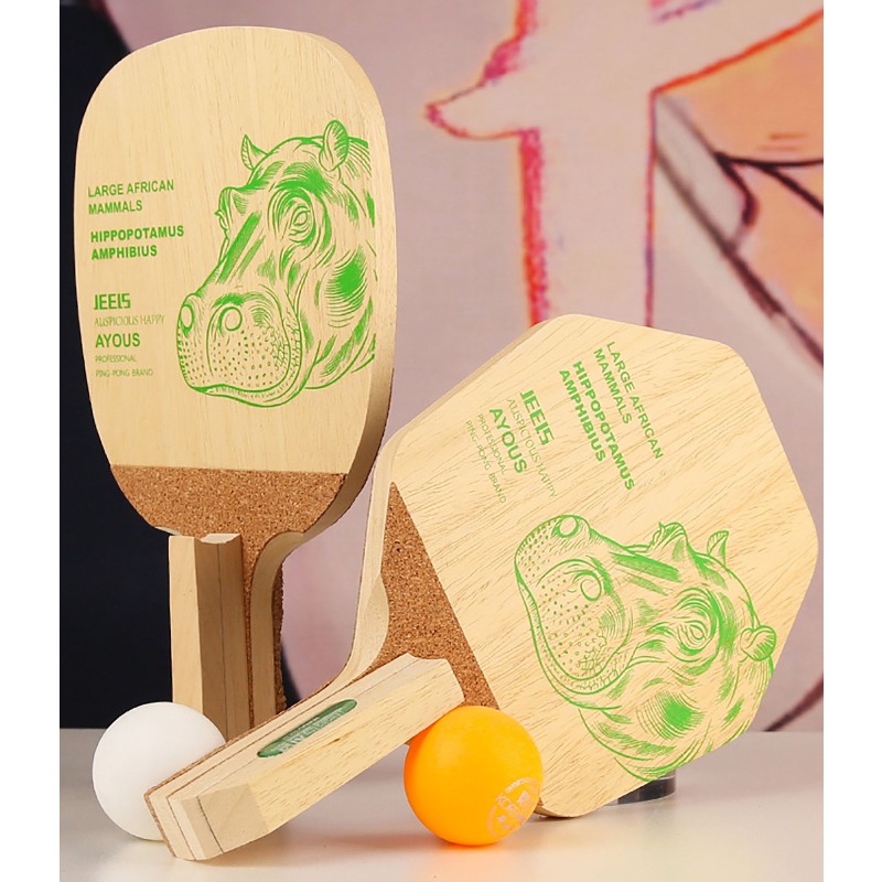 JEELS Green Hippo 1 Ply Ayous  - Table Tennis Paddles recension och pris