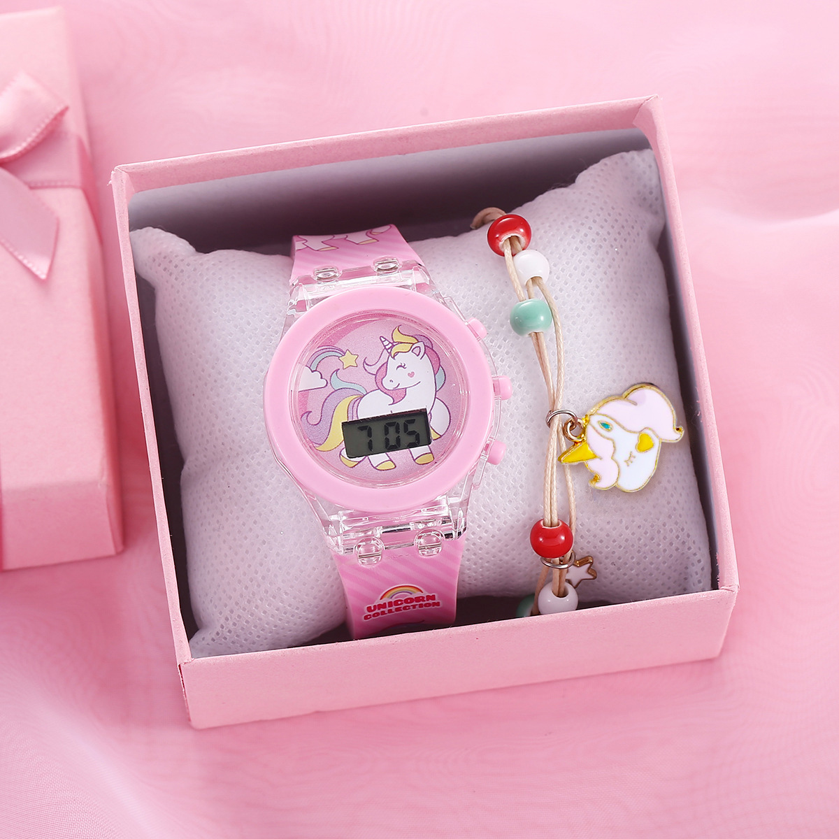 Cute Unicorn Girls Watches wit - Edge Tape Roll recension och pris