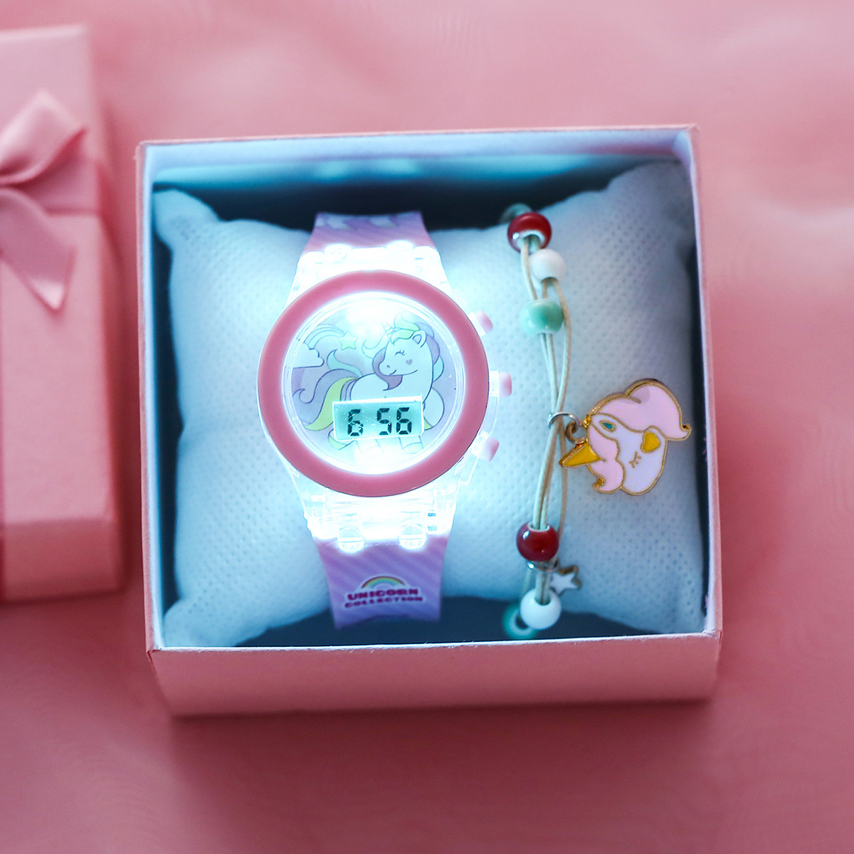 Cute Unicorn Girls Watches wit - Edge Tape Roll recension och pris