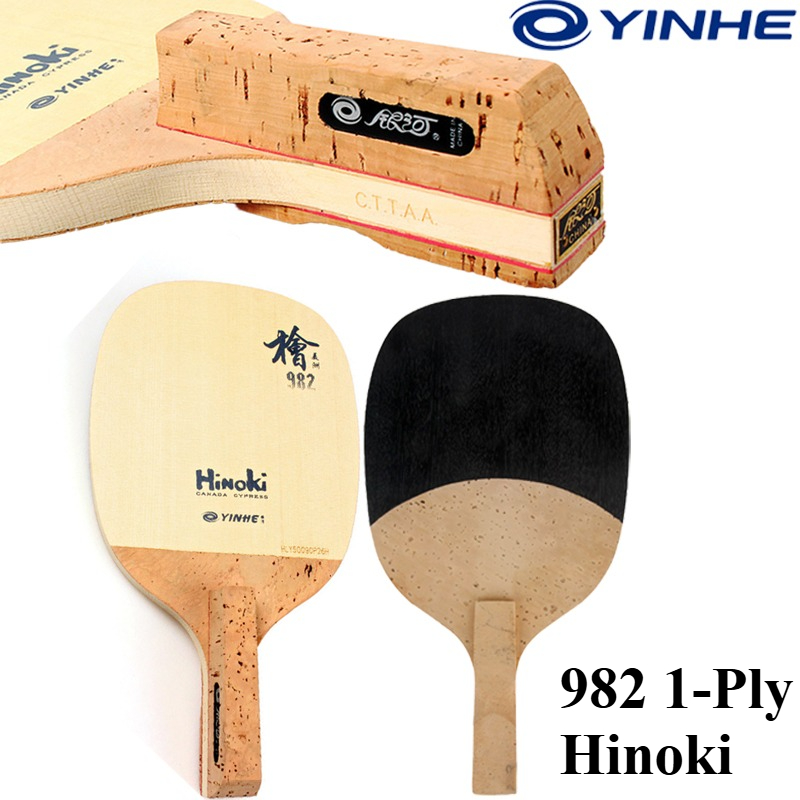 YINHE 982 1-Ply Solid Hinoki T - Table Tennis Paddles recension och pris