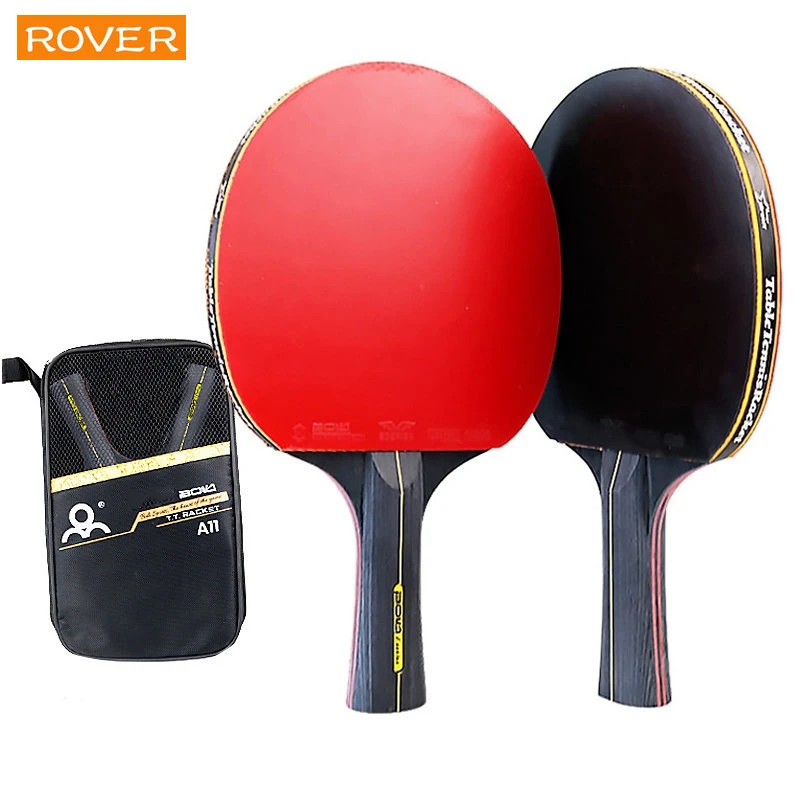5/6 Star Table Tennis Racket 2 - Table Tennis Forehand Rubber recension och pris