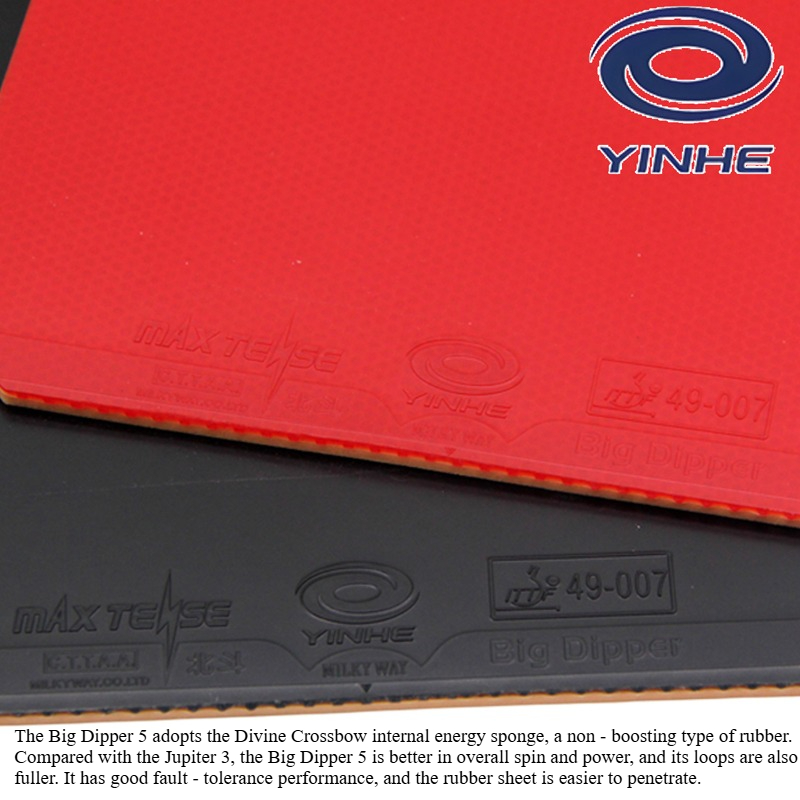 YINHE BIG DIPPER V Table Tenni - Table Tennis Forehand Rubber recension och pris