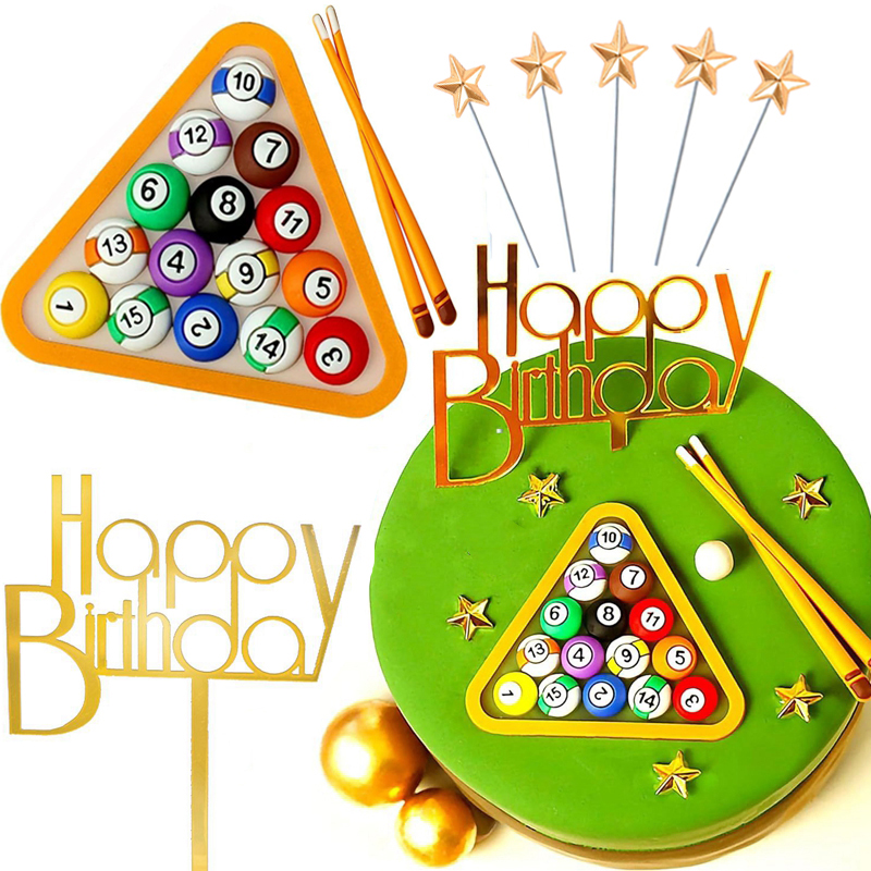 Billiard Ball Cake Decoration  - Table Tennis For Kids recension och pris