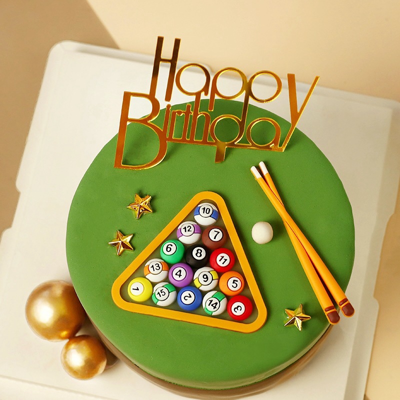 Billiard Ball Cake Decoration  - Table Tennis For Kids recension och pris