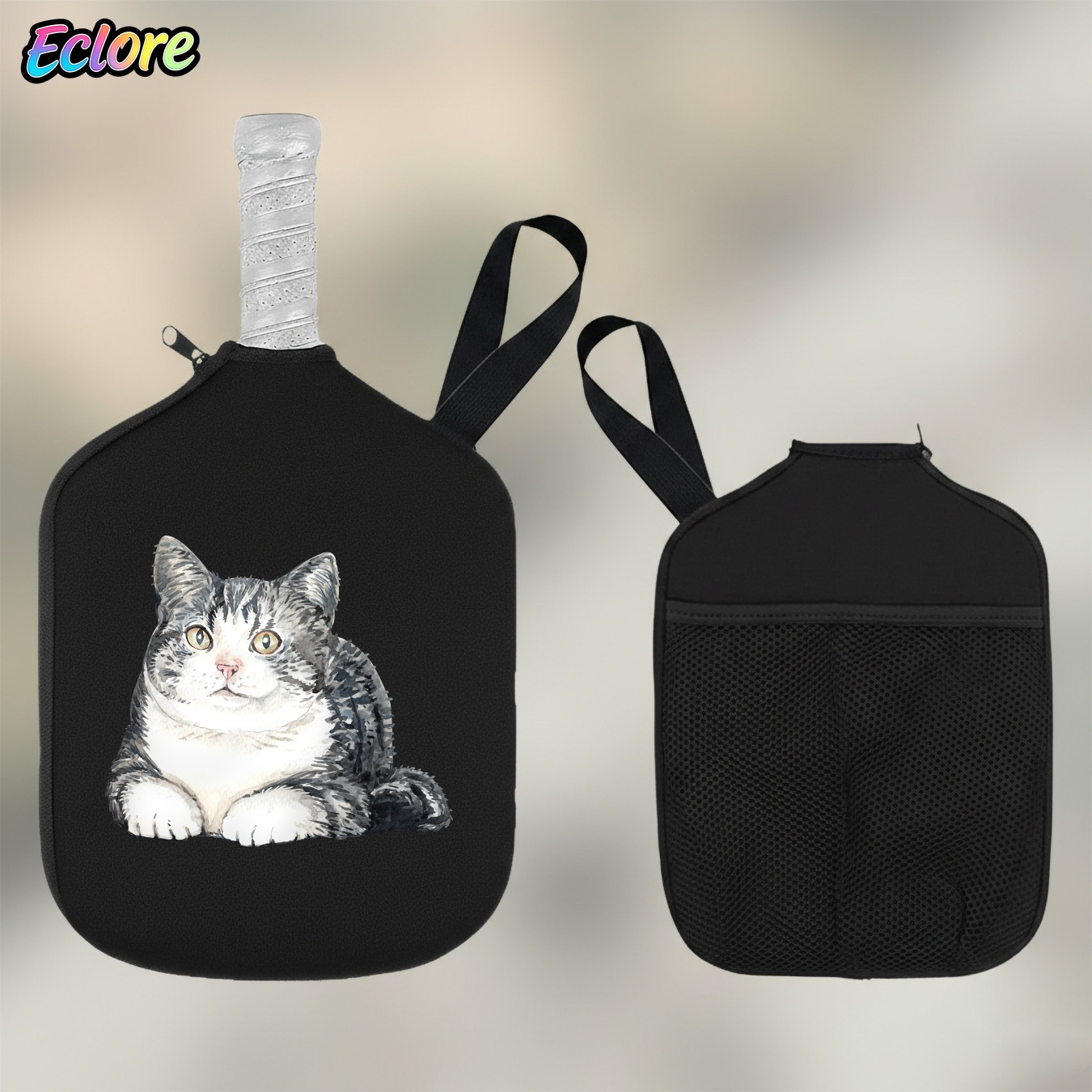 Cute Watercolor Cat Pickleball - Table Tennis Paddles recension och pris