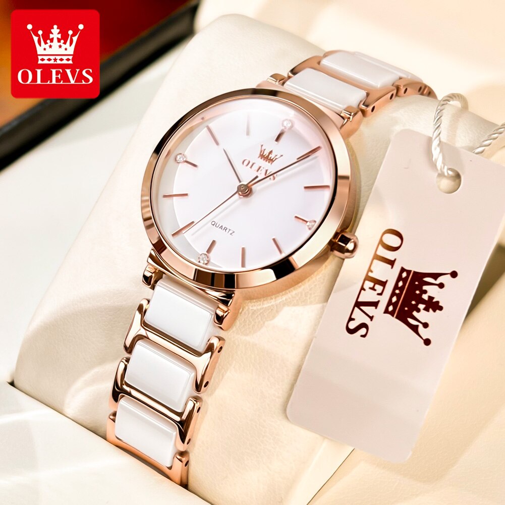 OLEVS Fashion Women Watches Re - Edge Tape Roll recension och pris