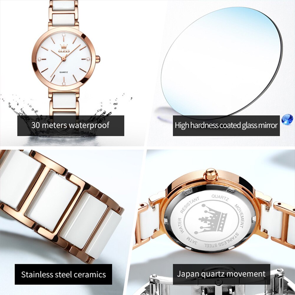 OLEVS Fashion Women Watches Re - Edge Tape Roll recension och pris